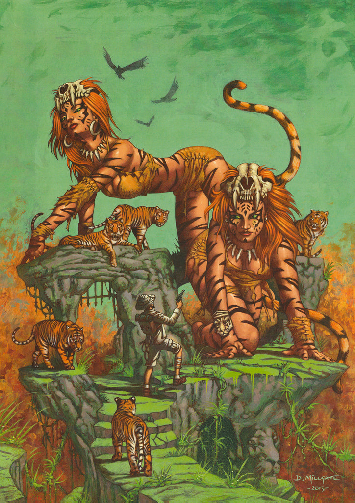 Unto the Gods of Tigris (Heavy Metal Mag Cover Art)