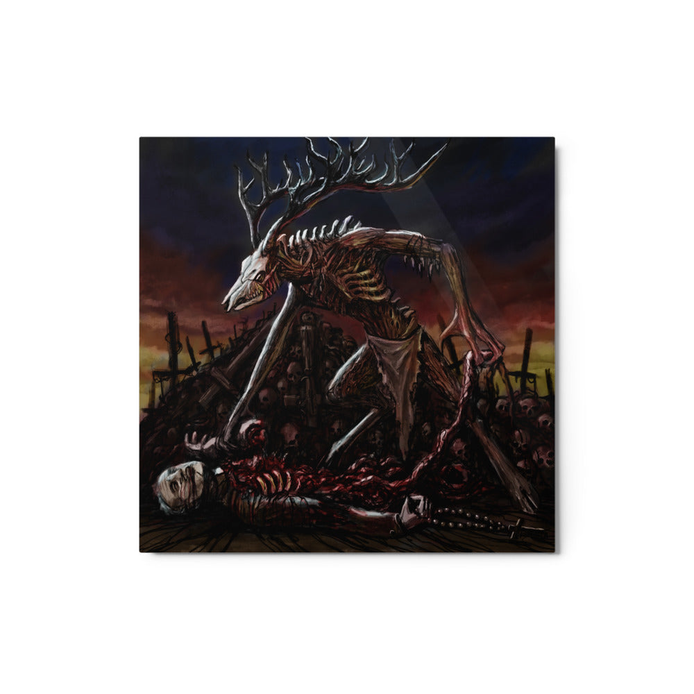 Homerik "Wendigo" Metal Plate Print (12"x12")